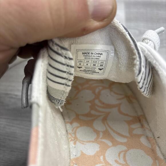 Roxy  Surf  Cannon  Women’s Nautical Stripe Sneakers, Sz 8 - Picture 8 of 15